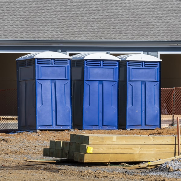 what is the maximum capacity for a single portable restroom in Nardin OK